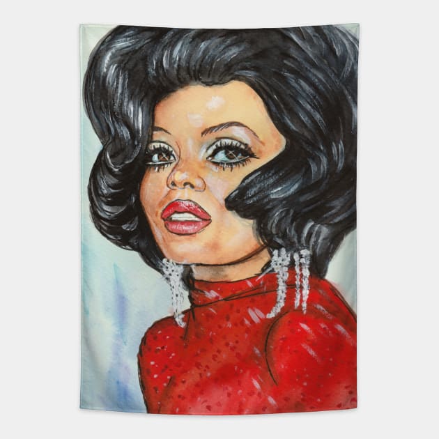 Diana Ross Tapestry by Svetlana Pelin