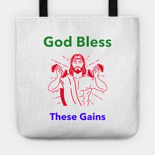 God Bless These Gains Tote