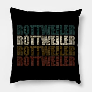 Rottweiler Dad - Funny Dog Lovers Gift For Papa Pillow