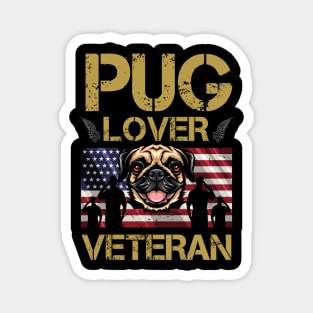 Veteran Pug Lover Magnet