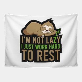 Sloth sleeping Tapestry