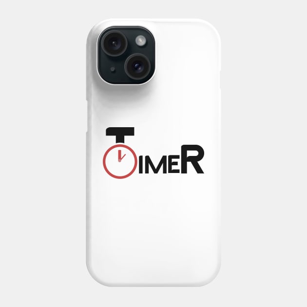 TIMER Phone Case by Marku's Prints