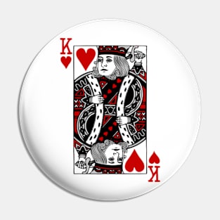 king of hearts Valentines Day (his and her) Pin