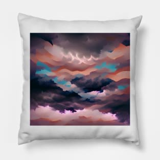 Aesthetic Stormy Sky Pillow