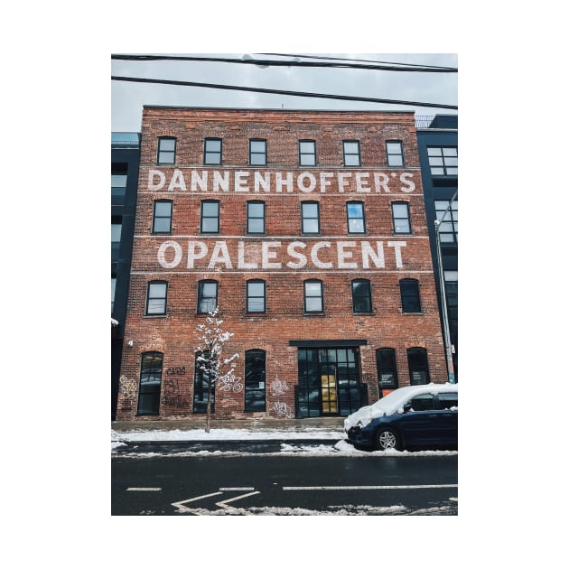 "Dannenhoffer's Opalescent" former factory building by offdutyplaces