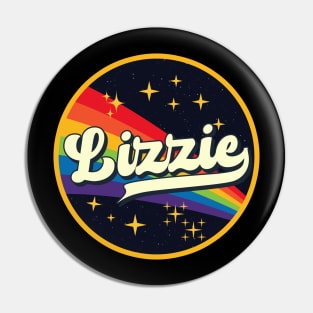 Lizzie // Rainbow In Space Vintage Style Pin