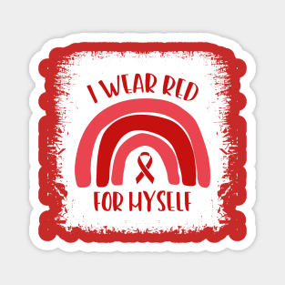 Red Ribbon Week Rainbow Awareness Anti Drug Magnet