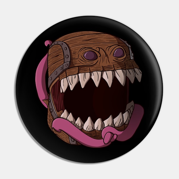 Mimic Treasure Chest Pin by CraftyNinja