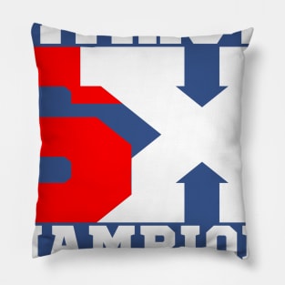 PATRIOTS 6 TIMES CHAMPIONS Pillow