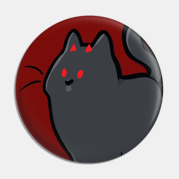 Devil Cat Pin by Satyn