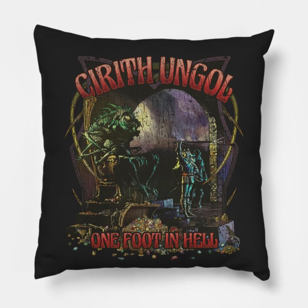 One Foot in Hell 1986 Pillow by JCD666