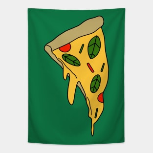 Basil Pizza Slice Tapestry