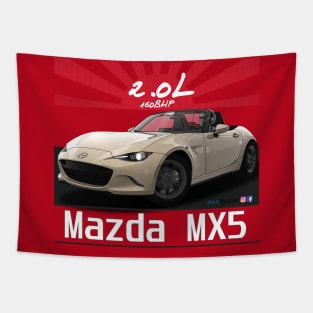 Mazda MX5 ND White Pearl Tapestry