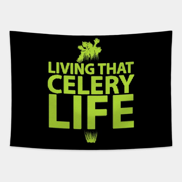 Living That Celery Life: Celery Juice Tapestry by hybridgothica