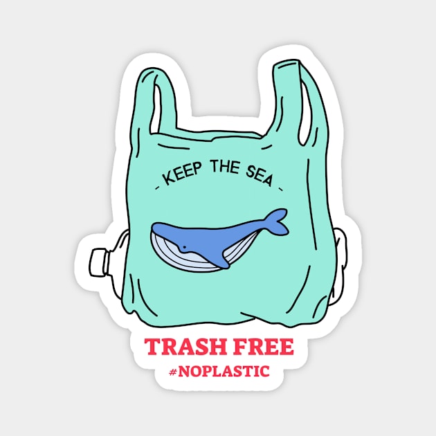 Save The Ocean Save The Planet Magnet by Tip Top Tee's