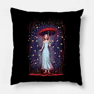 Carrie in the Rain Pillow