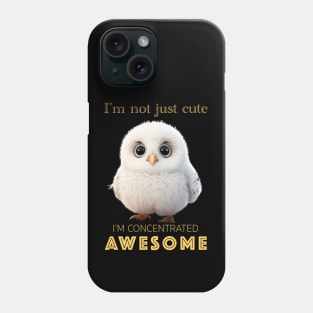 Owl Concentrated Awesome Cute Adorable Funny Quote Phone Case
