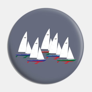 Flying Fifteen Sailboats Racing Pin