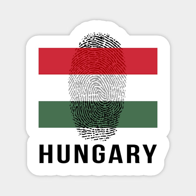 Hungary Flag DNA Magnet by Rocky Ro Designs