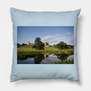 Alnwick Castle reflected in the River Aln Pillow