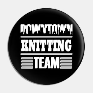 Knitting Club Team Squeeling Wool Gift Kids Pin