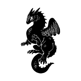 Dragon Design, Black T-Shirt