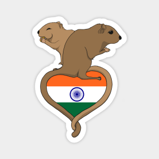 Gerbil India (light) Magnet