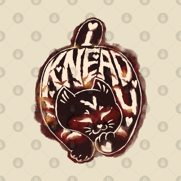 Knead U coffee cat by Still Winter Craft