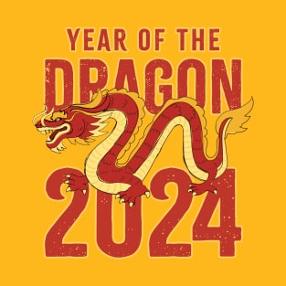 Year Of Dragon - Retro T-Shirt