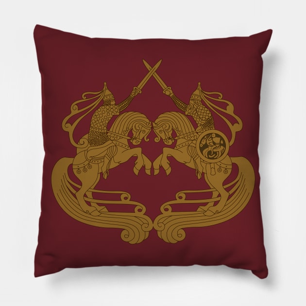 Slavic knights Pillow by Doswork