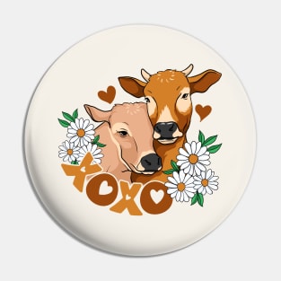 Xoxo Cow Love Pin