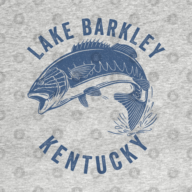 Disover Lake Barkley Kentucky Bass Fishing - Bass Fishing Fisherman Design - T-Shirt