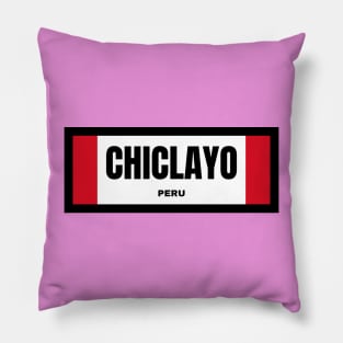 Chiclayo City in Peruvian Flag Pillow