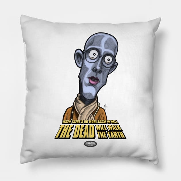 Hare Krishna Zombie Pillow by AndysocialIndustries