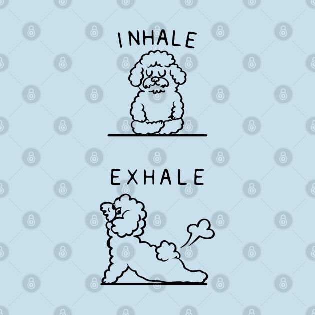 Inhale Exhale Bichon Frise by huebucket