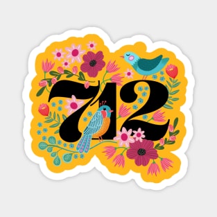 712 Floral Magnet