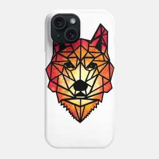 Geometric Wolf Phone Case