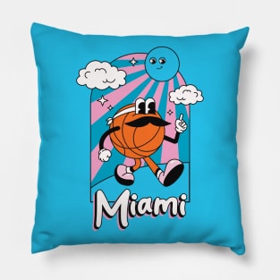 Miami basketball Pillow