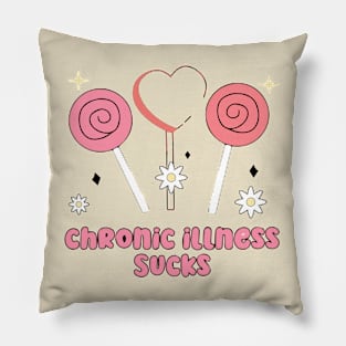 Funny Chronic Illness - Valentine's Day - Groovy Pillow