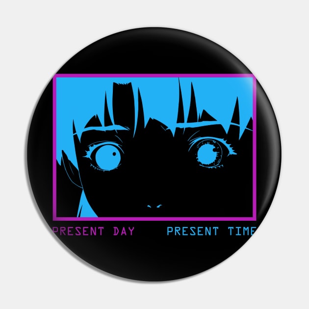 Present Day - Present Time - Lain Pin by RAdesigns