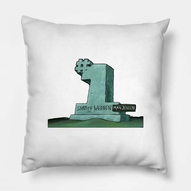 smitty 3f Pillow by Famella Diaz