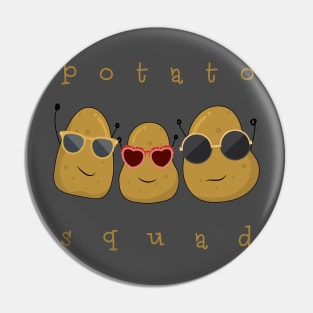 Funny Potato Squad Shirt - Sunglasses Potatoes Friends Pin