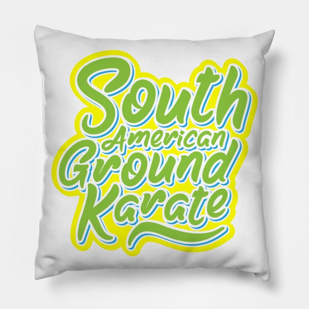 South American Ground Karate Pillow by Sheriken