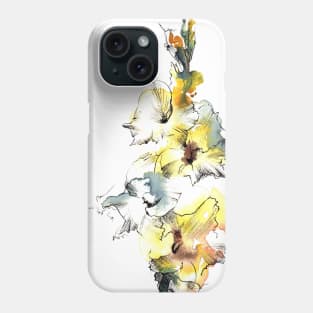 Gladiolus watercolor Phone Case