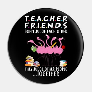 Flamingo Teacher Friends Judge Other People Together Pin