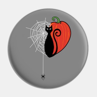 I Heart Halloween Pin