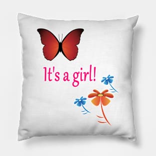 It's a girl! Pillow