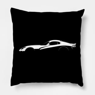 Dodge Viper (VX) Silhouette Pillow