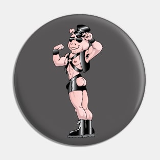 Leather Pig Pin