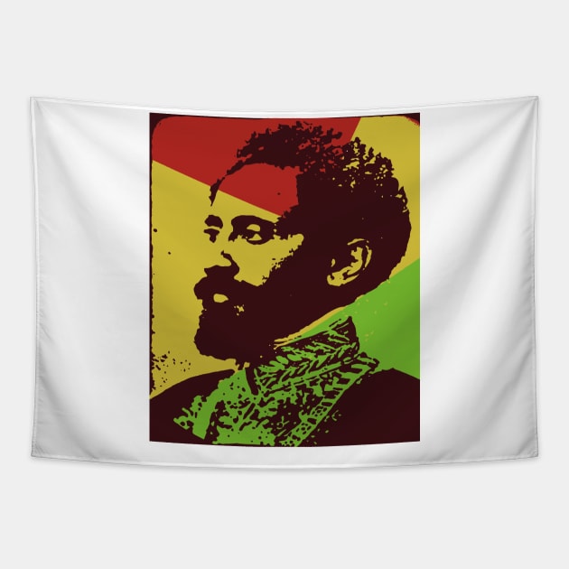 Haile Selassie I Tapestry by VirginiaJDuff